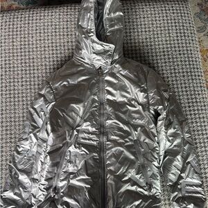 Guess Metallic Silver Women's puffer jacket